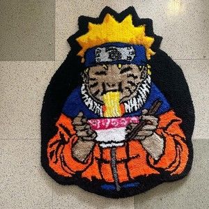 Handmade custom naruto rug